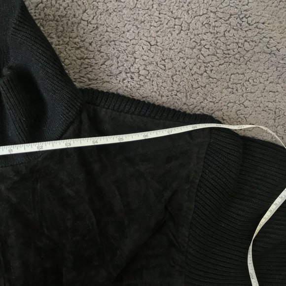 NWT Marc Edwards Mens Leather Suede Sweater Sz L - Picture 7 of 8